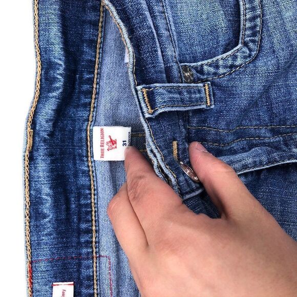 TRUE Religion Jeans Size 31 ROCCO Blue - Picture 9 of 9
